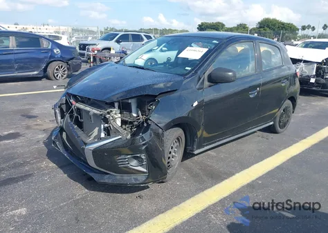 2021 Mitsubishi Mirage Carbonite Edition/Es/Le из США, поврежденный, VIN ML32AUHJ1MH008709